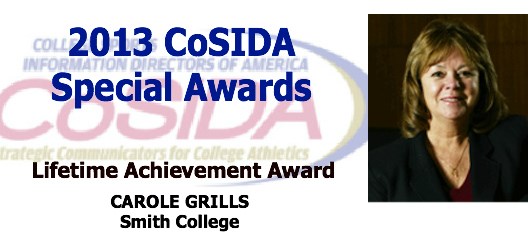 Special Awards Salute: Retired Smith College SID Carole Grills honored with Lifetime Achievement Award